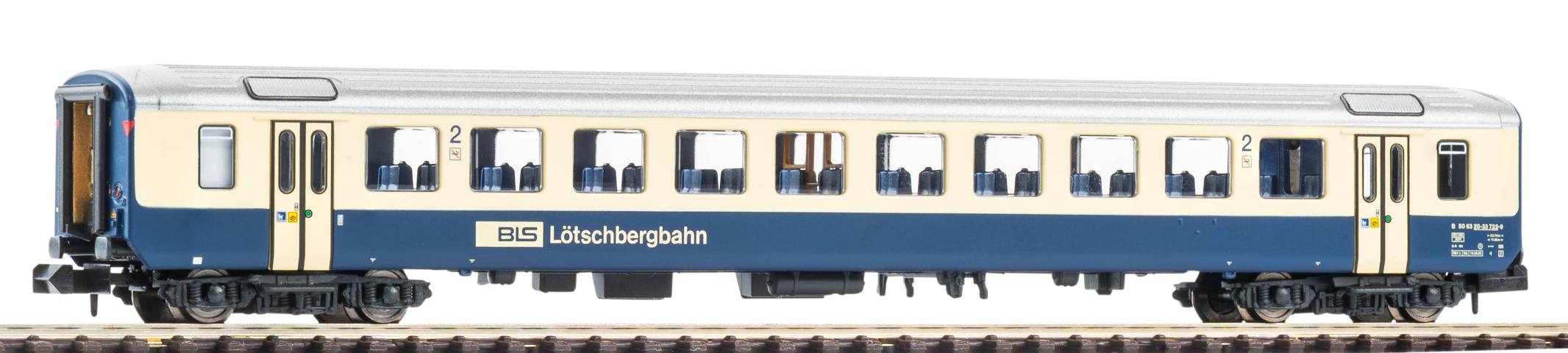 Piko 94387 N-Personenwg. EW I, 2. Kl. mit Wortmarke und Außenschwingtüren BLS V