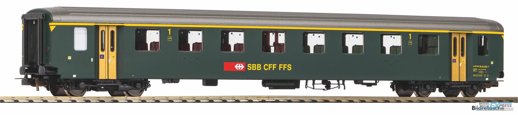 Piko 96777 Personenwg. EW I 1. Kl. Grün, neue Schrift SBB V