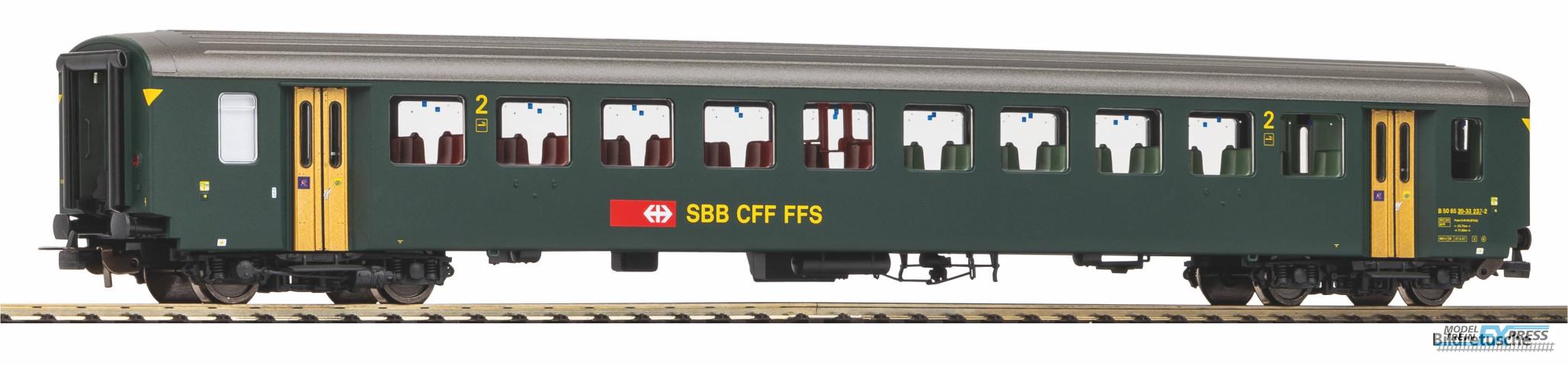 Piko 96778 Personenwg. EW I 2. Kl. Grün, neue Schrift SBB V