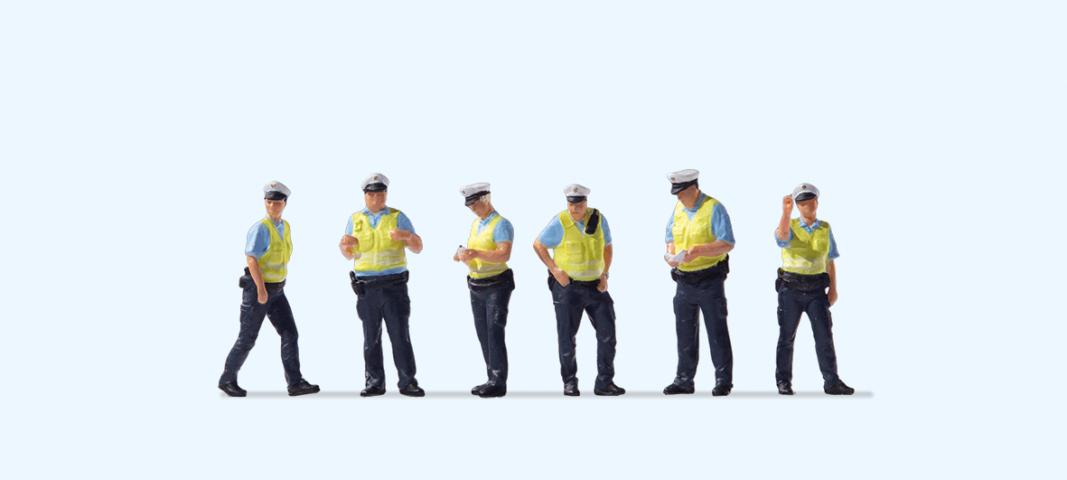 Preiser 10777 Polizei. Sommeruniform mit Warnweste. Deutschland