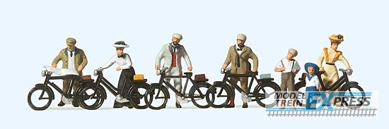 Preiser 12129 Stehende Radfahrer. Um 1900