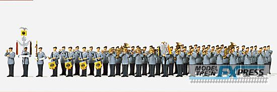 Preiser 16550 Heeresmusikkorps Bundeswehr. 51 unbe- malte Miniaturfiguren. Bausatz