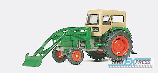 Preiser 17924 Ackerschlepper DEUTZ D 6206. Mit Verdeck und Schneepflug. Fertigmodell