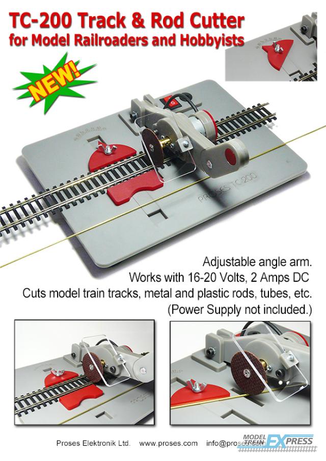 Proses TC200 Model Train Track & Metal Rod Cutter w/Adapter (New with CE)