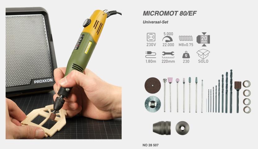 Proxxon 28507 MICROMOT 80/EF UNIVERSAL SET