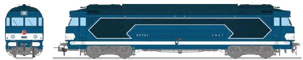 REE models BB69001-IIIS Diesel Locomotive BB 69001, Origin livery, number plates, CHALINDREY SNCF Era III - DCC Sound
