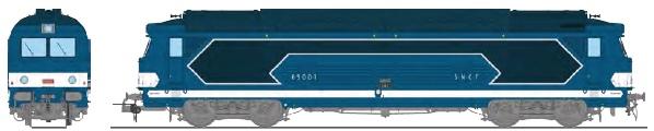 REE models BB69001-IVS Diesel Locomotive BB 69001, Modern cabin, number plates, CHALINDREY SNCF Era IV - DCC Sound