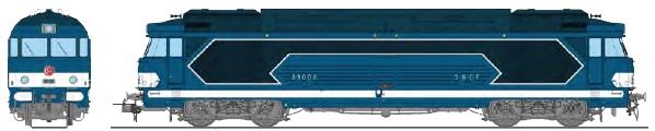 REE models BB69002-IIISAC Diesel Locomotive BB 69002, Origin livery, number plates, CHALINDREY SNCF Era III - AC Sound