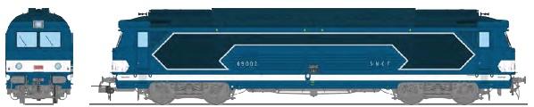 REE models BB69002-IVS Diesel Locomotive BB 69002, Modern cabin, number plates, CHALINDREY SNCF Era IV - DCC Sound