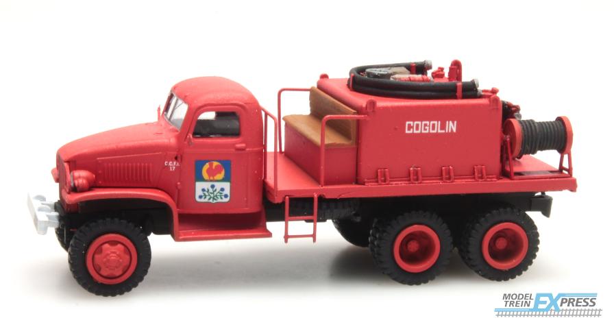 REE models CB-080 GMC C.C.F.L Tank Truck for Forest Fire "Froger" Steel Cabin "COGOLIN"