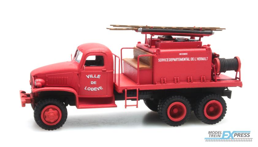 REE models CB-082 GMC C.C.F.L Tank Truck for Forest Fire "Froger" Steel Cabin "LODEVE"