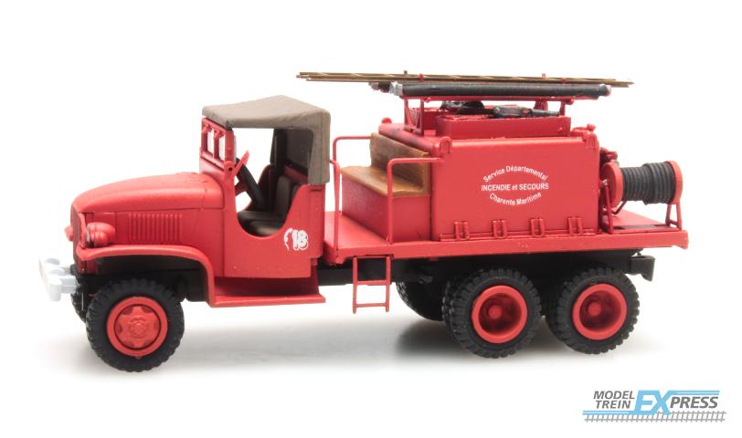REE models CB-084 GMC C.C.F.L Tank Truck for Forest Fire "Froger" Steel Canvas "CHARENTE MARITIME"