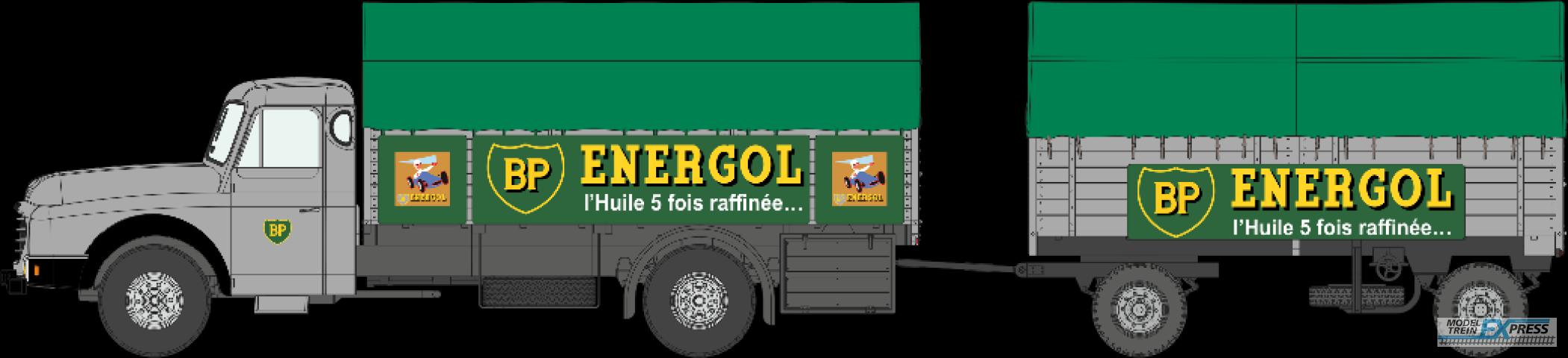 REE models CB-107 Willeme Covered Truck + Covered Trailer "ENERGOL"