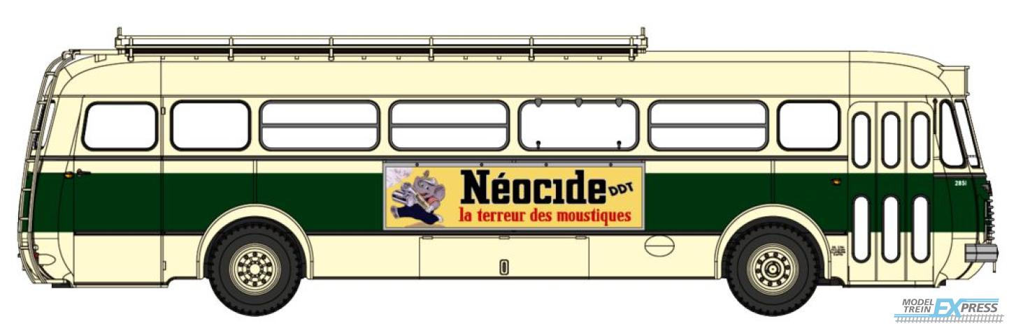 REE models CB-127 BUS R4190 Green and Cream SGTD - Publicity "Néocide" - (75)