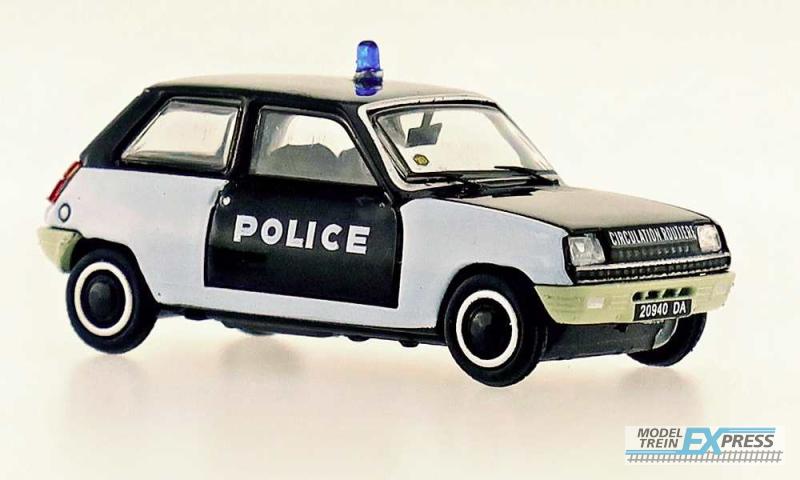 REE models CB-144 CAR - Renault R5 TL 1972 - POLICE "Black & White"