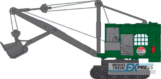 REE models CB-157 BONDY caterpillar excavator (green) "MOTOPELLE"