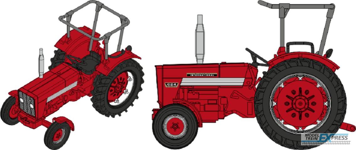 REE models CB-178 Tracteur Mc-Cormick INTERNATIONAL HI 624 avec arceau de sécurité