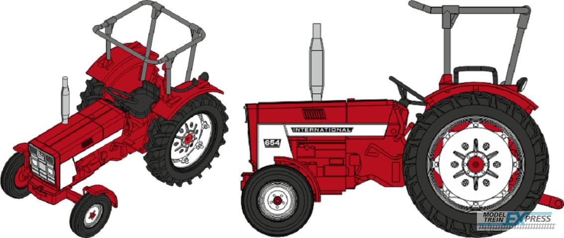 REE models CB-180 Tracteur INTERNATIONAL HI 654 avec arceau de sécurité