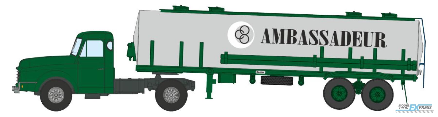 REE models CB-190 Camion Willeme Tracteur + Remorque Citerne type Kangourou « AMBASSADEUR »
