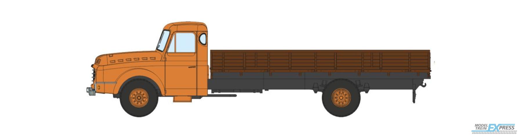 REE models CB-198 Camion Willeme Benne à ridelles (cabine orange)