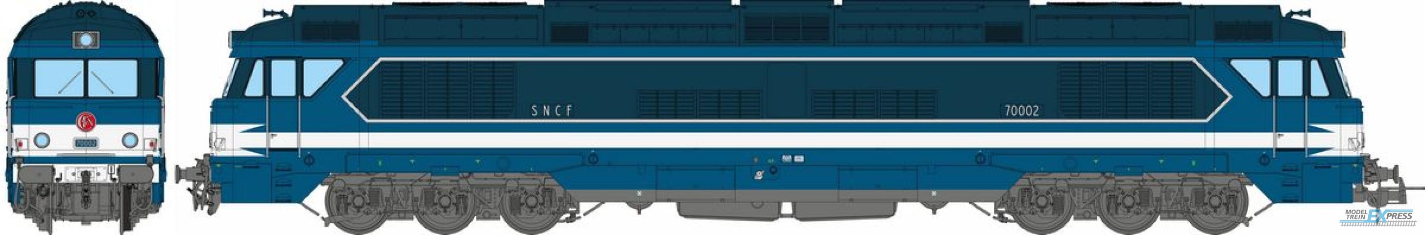 REE models CC-70002SAC Diesel Locomotive CC 70002, Origin livery, number plates, CHALINDREY SNCF Period III  - AC SOUND