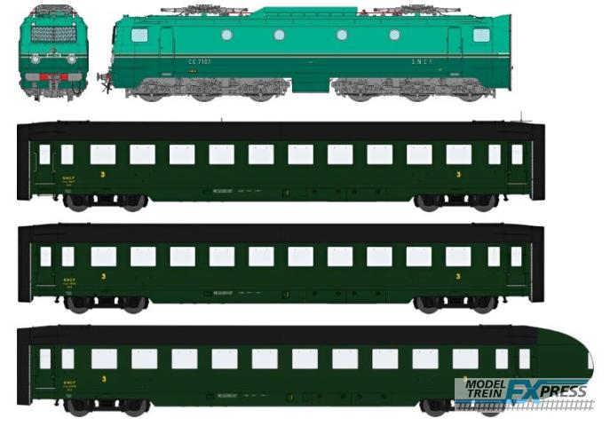 REE models CM-004S WORLD RECORD TRAIN 28/03/1955 331km/h   CC 7102  ANALOG  +  3 DEV U46 C10       REE COLLECTION DCC SOUND and Mobil Pantographe
