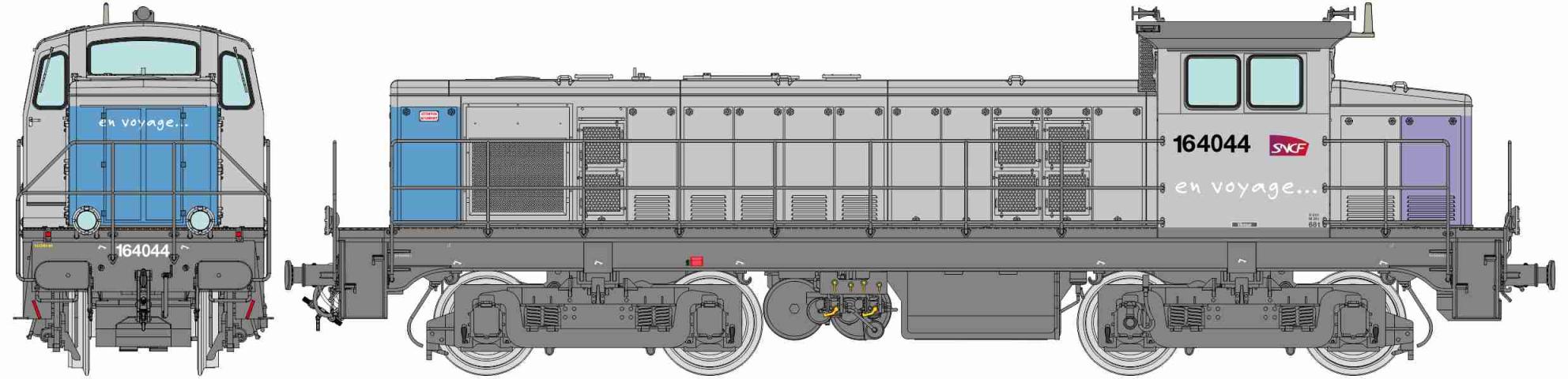 REE models JM-023SAC BB 164044 Livrée EN VOYAGE Ep.VI AC Sound