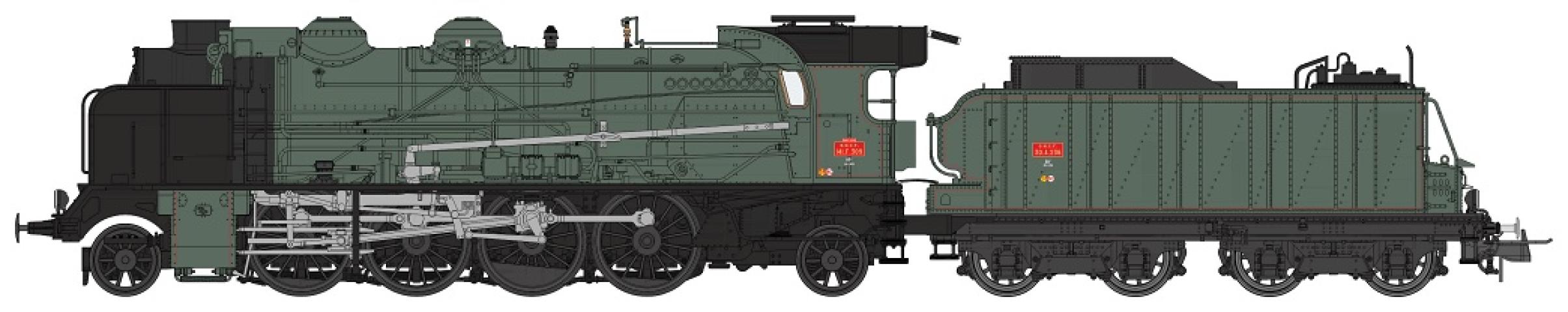 REE models MB-054 4-141 E 309 SUD-OUEST Ep.III MONTLUÇON - ANALOGIQUE