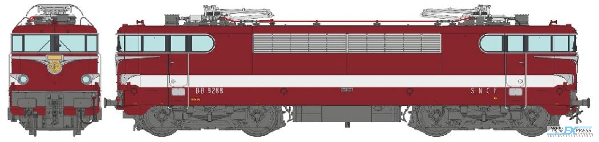 REE models MB-082SAC BB 9288 Red Color "LE CAPITOLE", Era IV - AC Sound Functional Pantos (3 tracks)