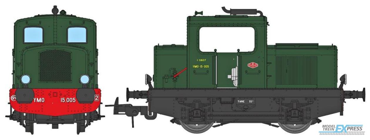 REE models MB-090 MOYSE 32 TDE, SNCF Green 306, Marchal Lihgt Era III - ANALOG