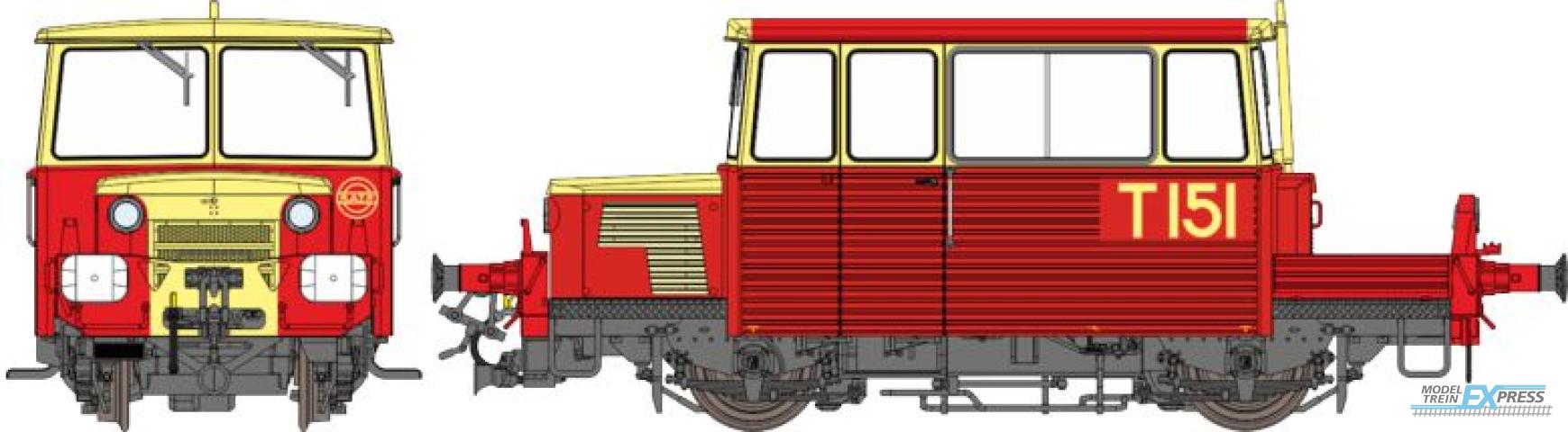 REE models MB-111S DU65  T 151 of RATP, red roof, Era III-IV - DCC Sound