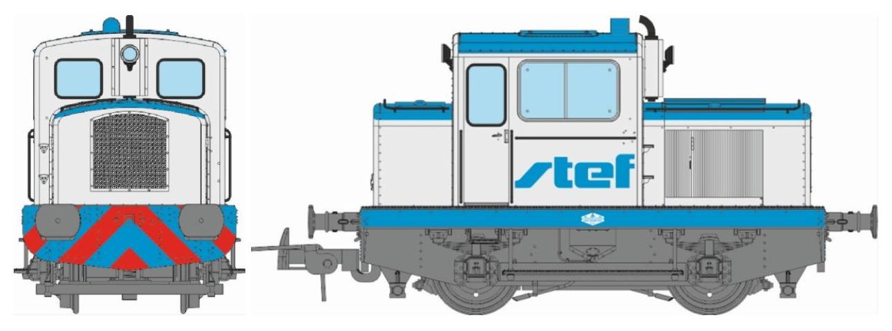 REE models MB-124 MOYSE 32 TDE, INDUSTRIEL Ex-SNCF « STEF » Ep.IV-V - ANALOGIQUE