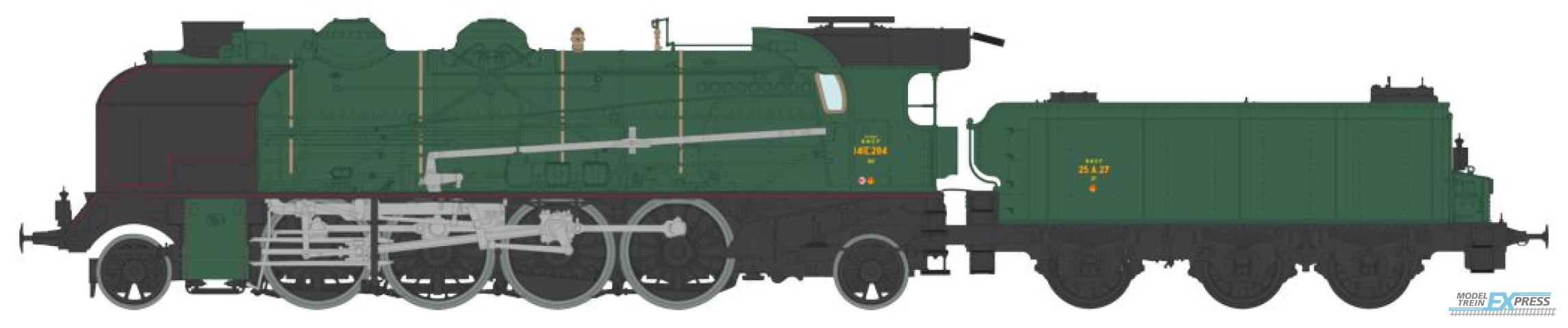 REE models MB-130 5-141 E 284 SNCF VILLENEUVE depot, ACFI water pump, 25 m³ 25 A 27 tender - ANALOG DC