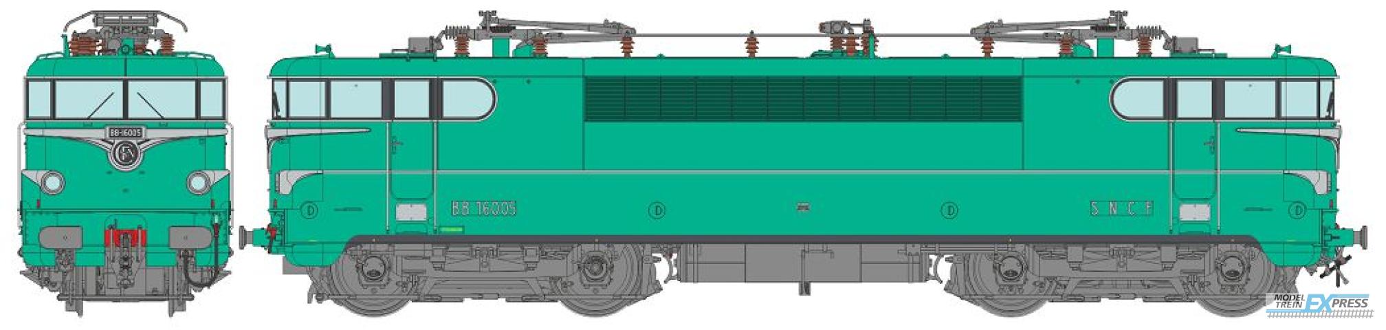 REE models MB-140SAC BB 16005 Original model, STRASBOURG depot Era III - AC Sound Functional Pantos (3 tracks)