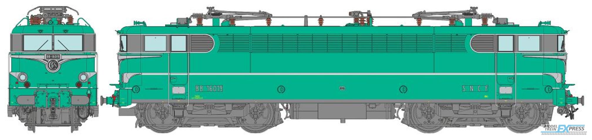 REE models MB-142S BB 16019 Green with embellishers - LA CHAPELLE - DCC Sound Functional Pantos