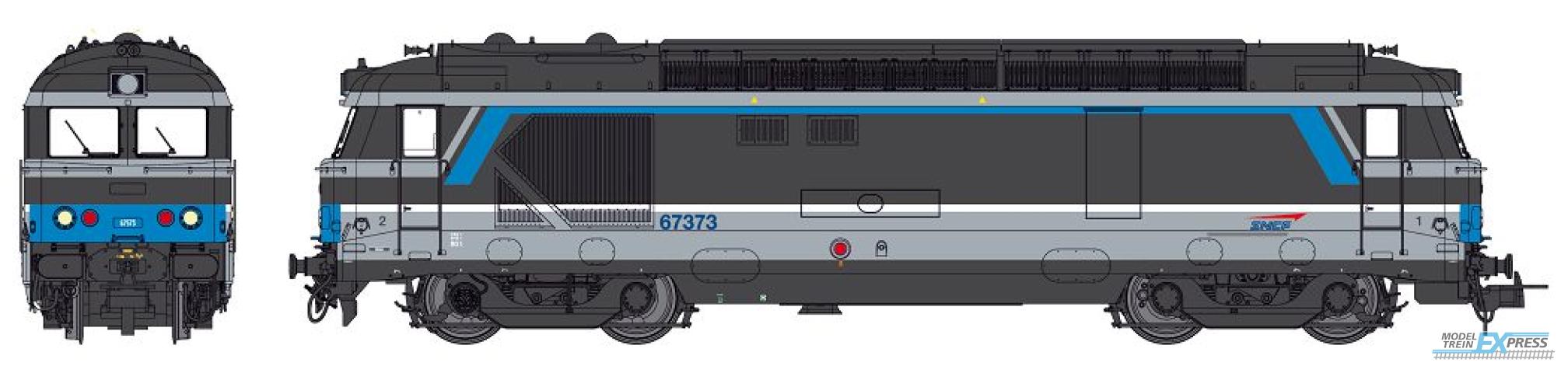 REE models MB-154S BB 67373 RENNES depot, modern body, Isabelle livery Era V-VI - DCC Sound & Smoke