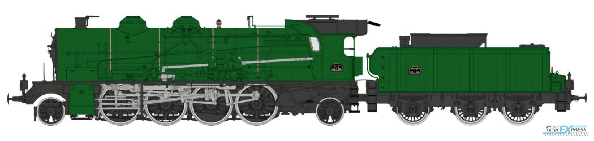 REE models MB-157S 141 C 331 + Tender 25-174 Green PLM Era II - DCC SOUND & Smoke
