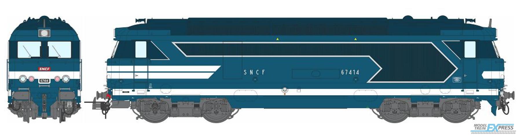 REE models MB-166S BB 67414 CHALINDREY Blue Era IV-V with number plate - DCC SOUND and Smoke