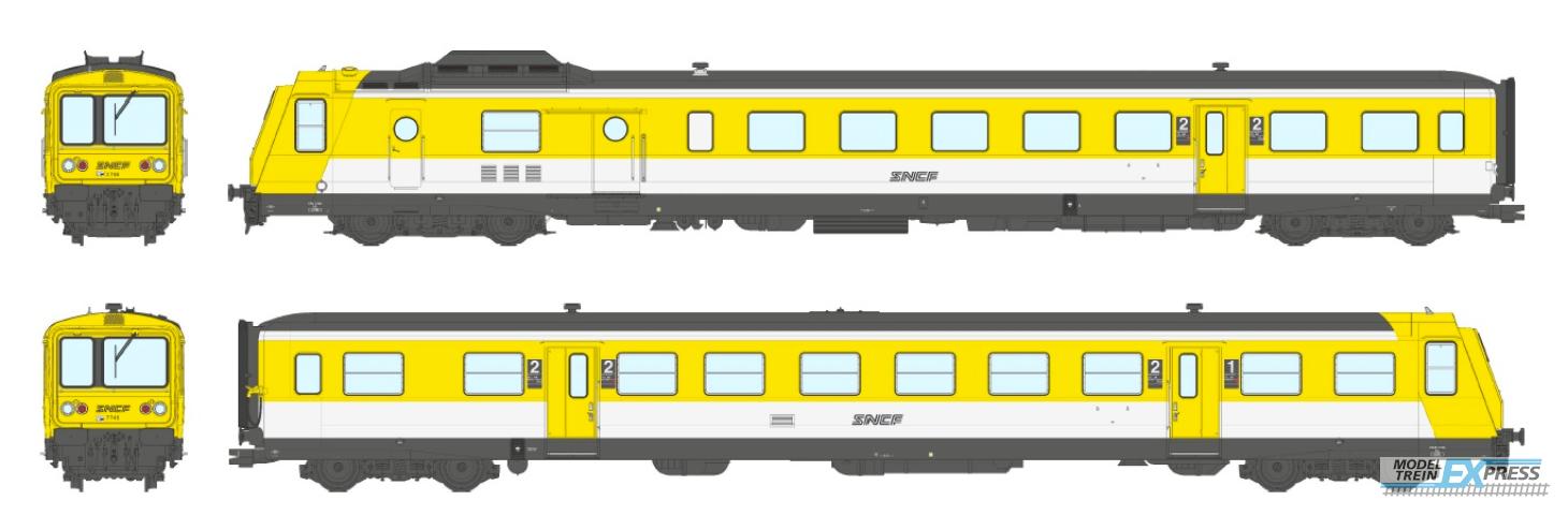 REE models MB-192 RGP 1 X-2746 Modern Spaghetti Logo YELLOW - LYON-VAISE Era IV-V - ANALOG