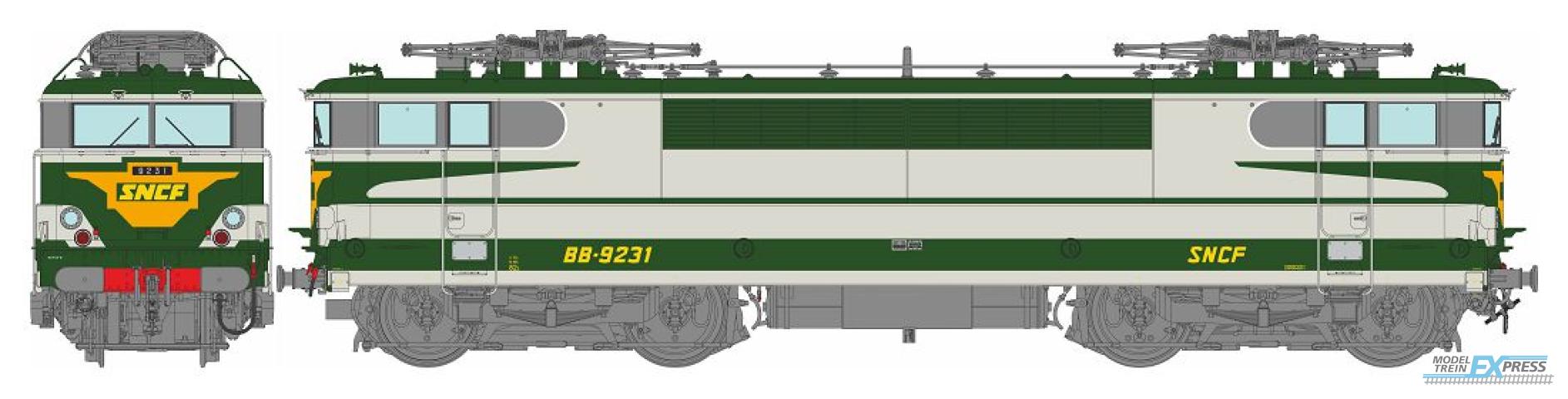REE models MB-196S BB 9231 Green "ARZENS" BORDEAUX Era IV-V - DCC Sound Functional Pantos