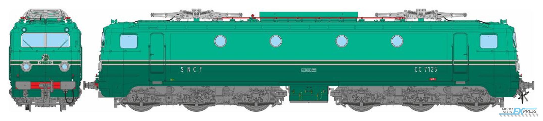 REE models MB-208S CC-7125, LYON-MOUCHE, origin version, light grey pantographs Era.III - DCC SOUND