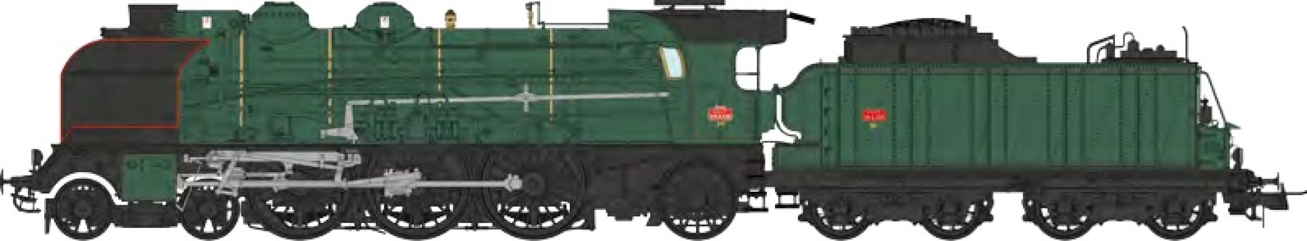 REE models MB-211S 231 G 226 / 30 A 266 SNCF "BELFORT" Green - EST - DCC Sound & Smoke (and REIMS)