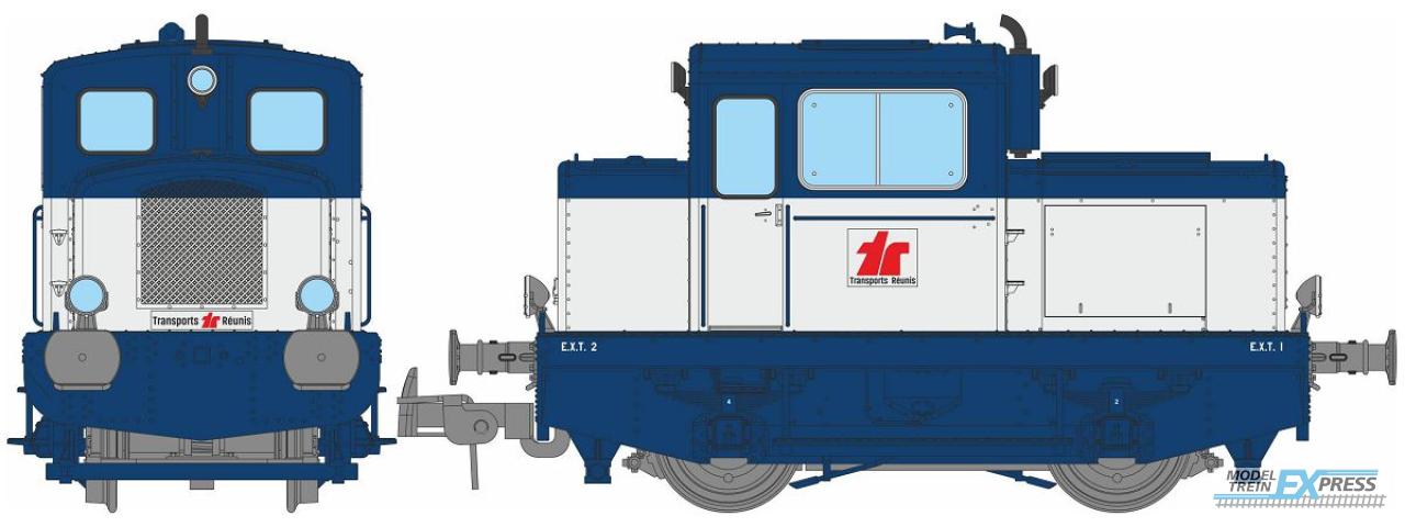 REE models MB-220 MOYSE 32 TDE, INDUSTRIAL, Marchal light, WHITE-BLUE "Transport Réunis" ANALOG DC