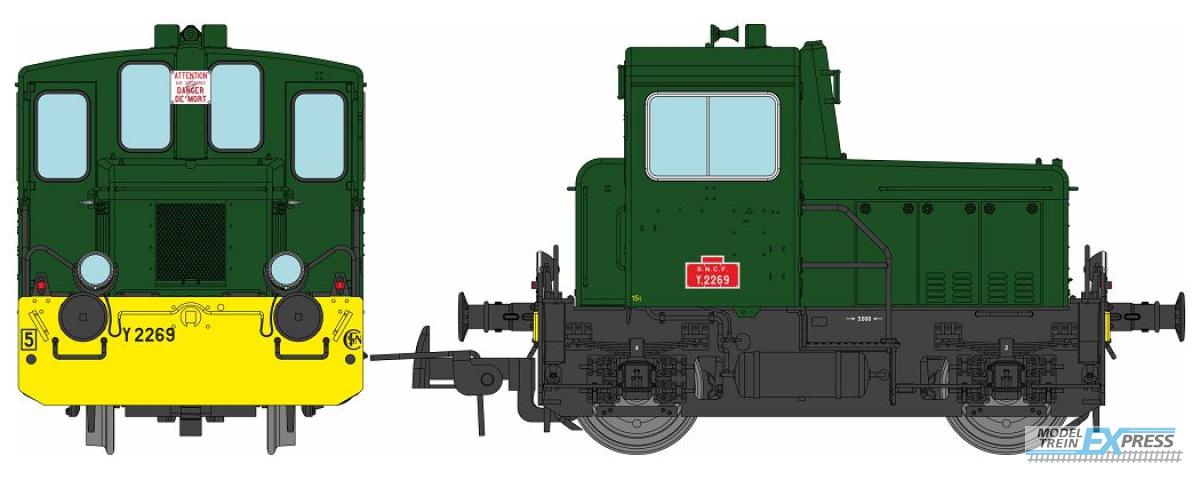 REE models MB-223S Y-2269 GREEN 301 - yellow front beam, black frame, Era III/IV DCC SOUND