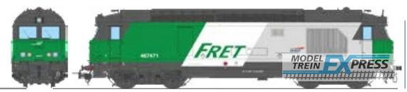 REE models MB-241 BB 67471 FRET Green Livery, without grid, grey roof, LONGUEAU  Era V - ANALOG
