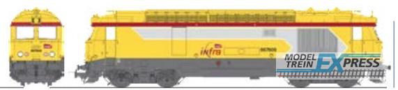 REE models MB-242 BB 67608 INFRA Yellow Livery, NEVERS  Era VI - ANALOG
