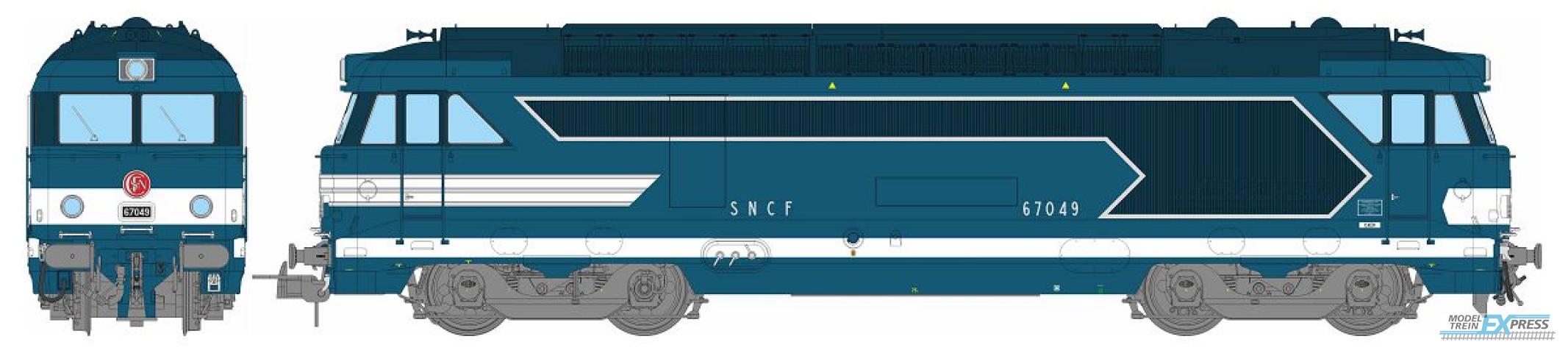 REE models MB-244S BB 67049 BLEUE, Origine, CAEN Ep.III - DCC SOUND et Fumée