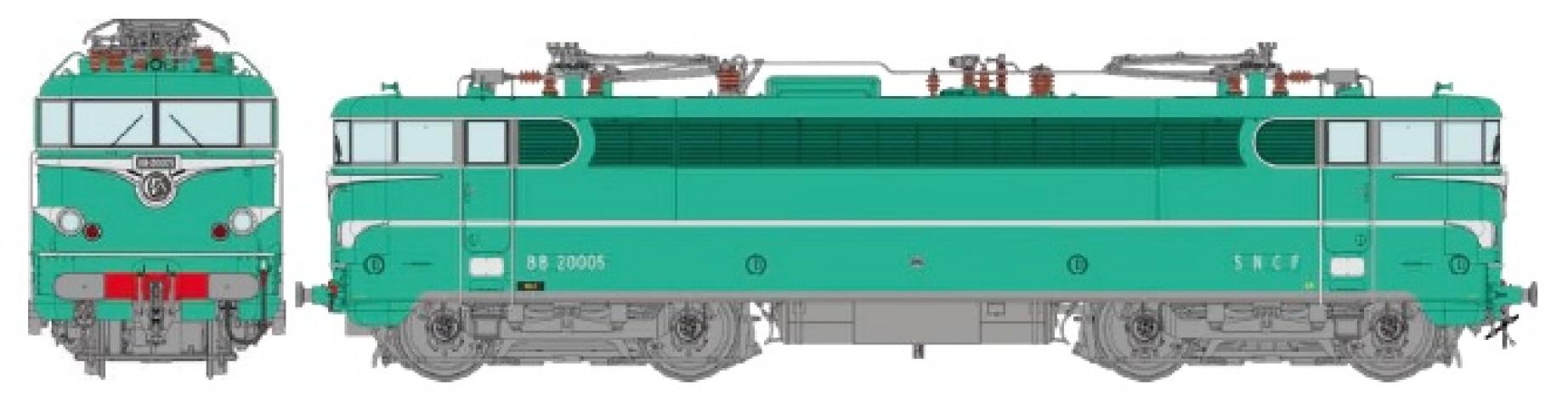 REE models MB-256SAC REE COLLECTION BB 20005 Prototype DOLE - AC SOUND & Pantographes Fonctionnels