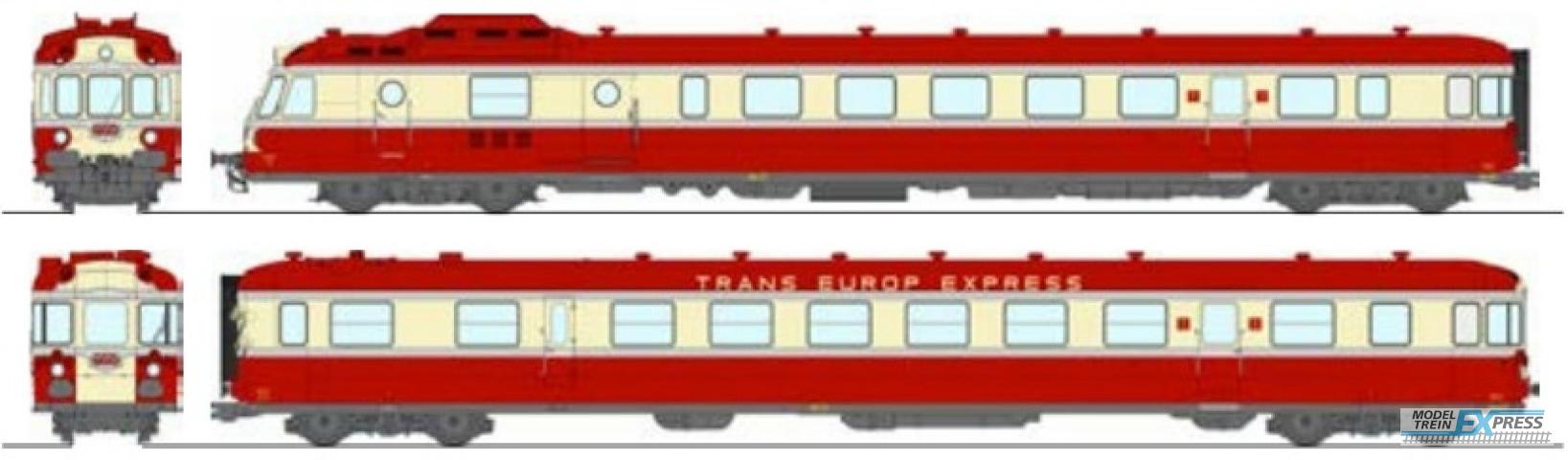 REE models MB-257S RGP 1 train set - X-2774 NOISY, Red TEE, 3 lights Era III-IV - DCC SOUND