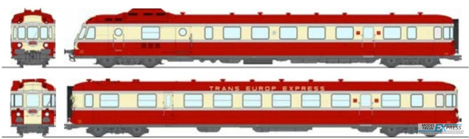 REE models MB-258S RGP 1 train set - X-2779 LYON-VAISE, Red TEE Era III-IV - DCC SOUND